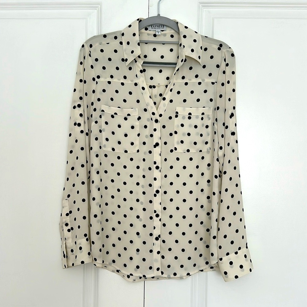 Express portofino long sleeve blouse